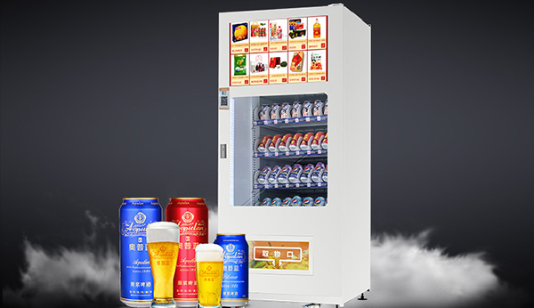 學(xué)校里面的飲料，零食，大屏幕無人智能售貨機(jī)不僅僅是售賣商品